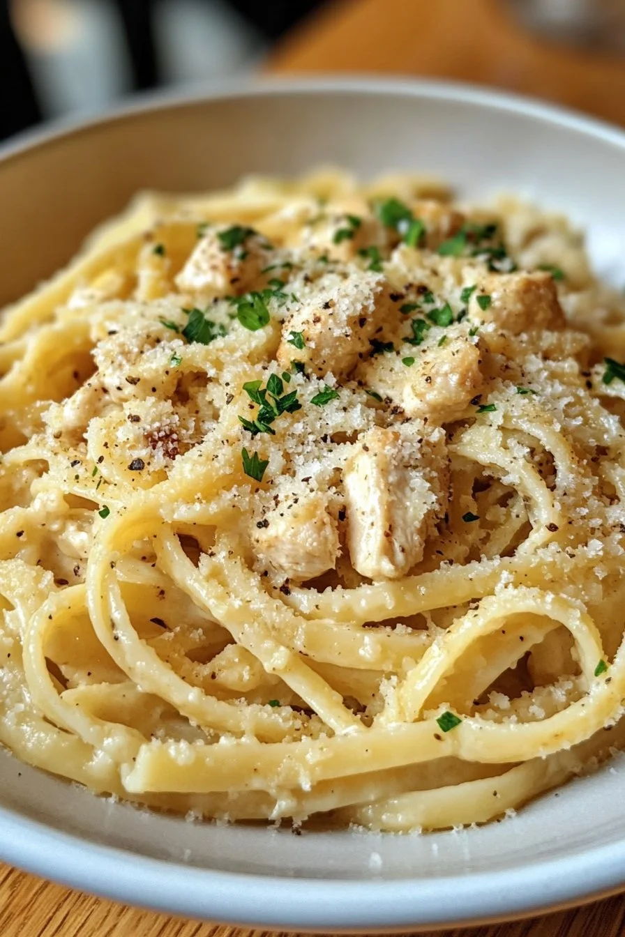 Garlic Parmesan Chicken Pasta