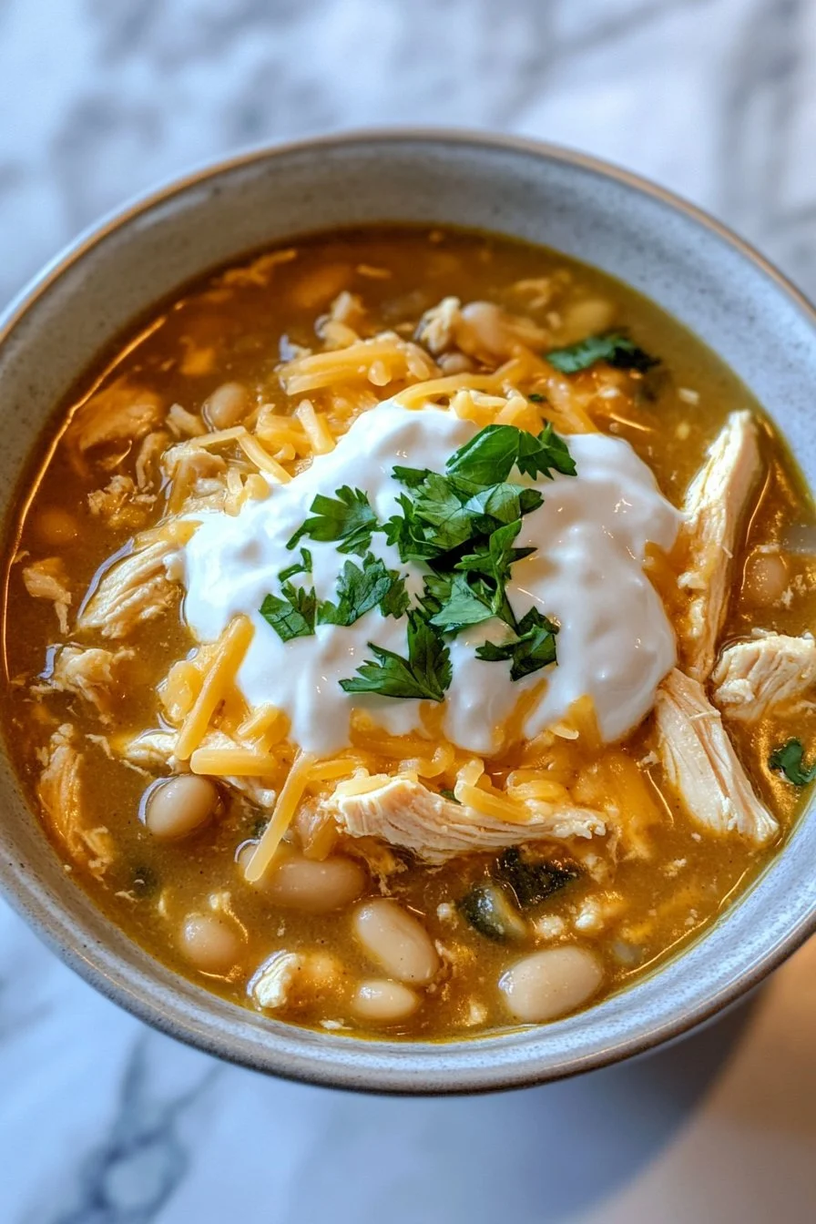 Healthy White Chicken Chili
