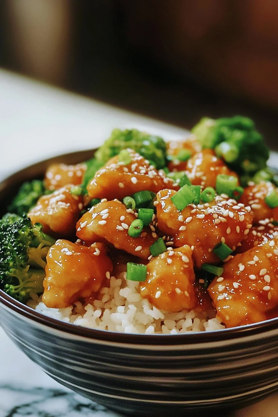 Honey Sesame Chicken and Broccoli