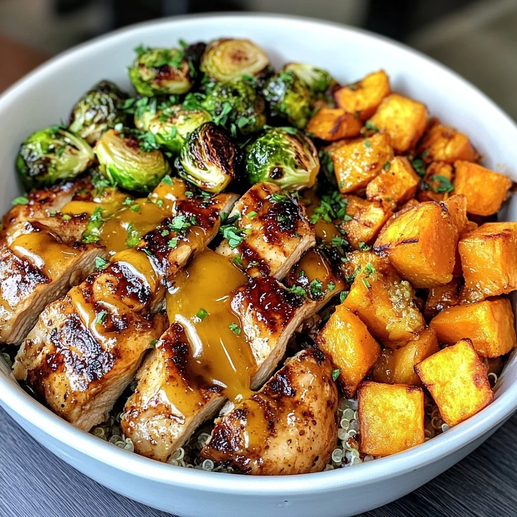 Hot Honey Chicken Bowl with crispy chicken and vibrant toppings