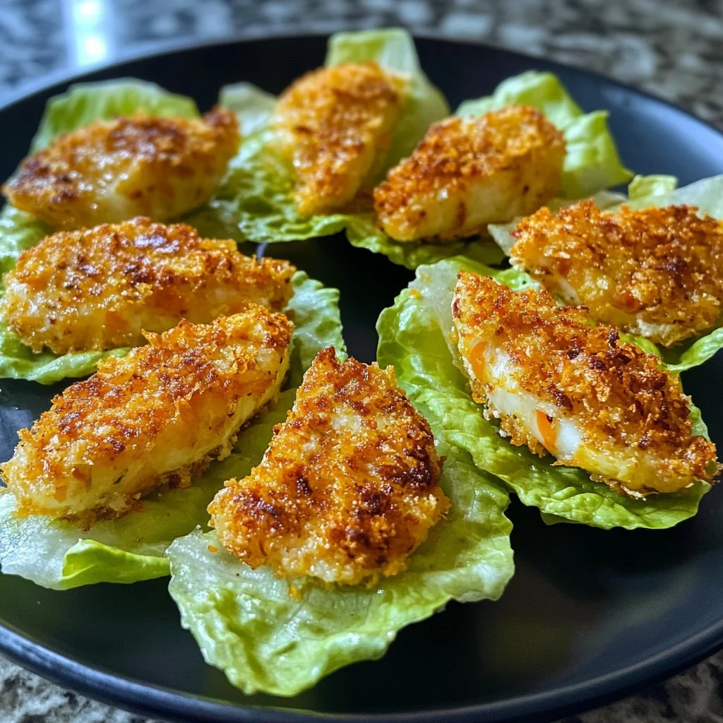 Delicious and fresh Lettuce Wedge Bites served on a plate with dressing