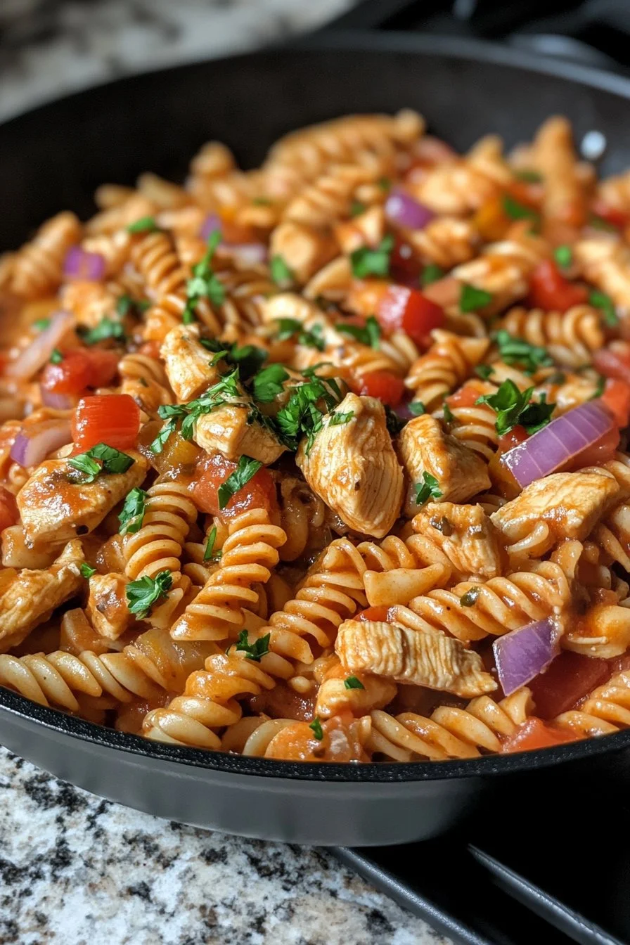One-Pot Bold BBQ Ranch Chicken Pasta