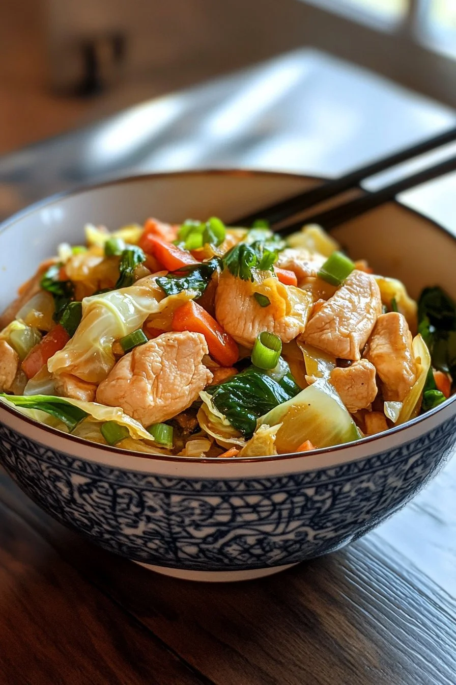 Quick Chicken Cabbage Stir-Fry