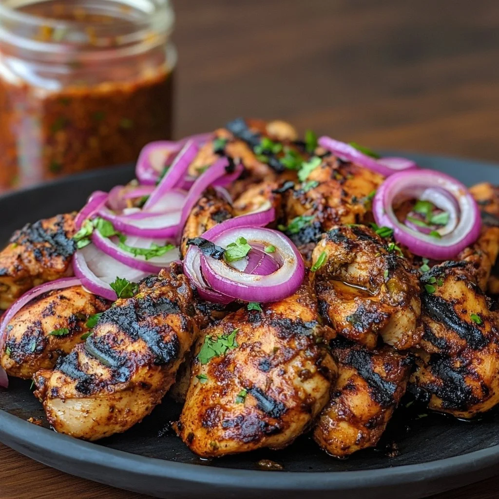 Delicious shawarma marinade ingredients mixed in a bowl