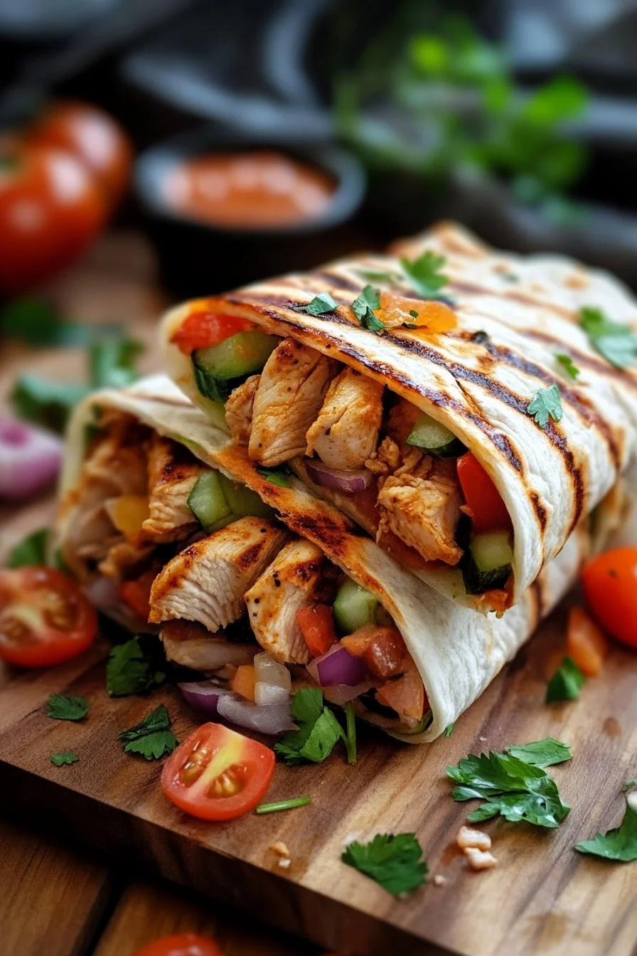 Southwest Grilled Chicken Wraps - Easy Dinner Recipe