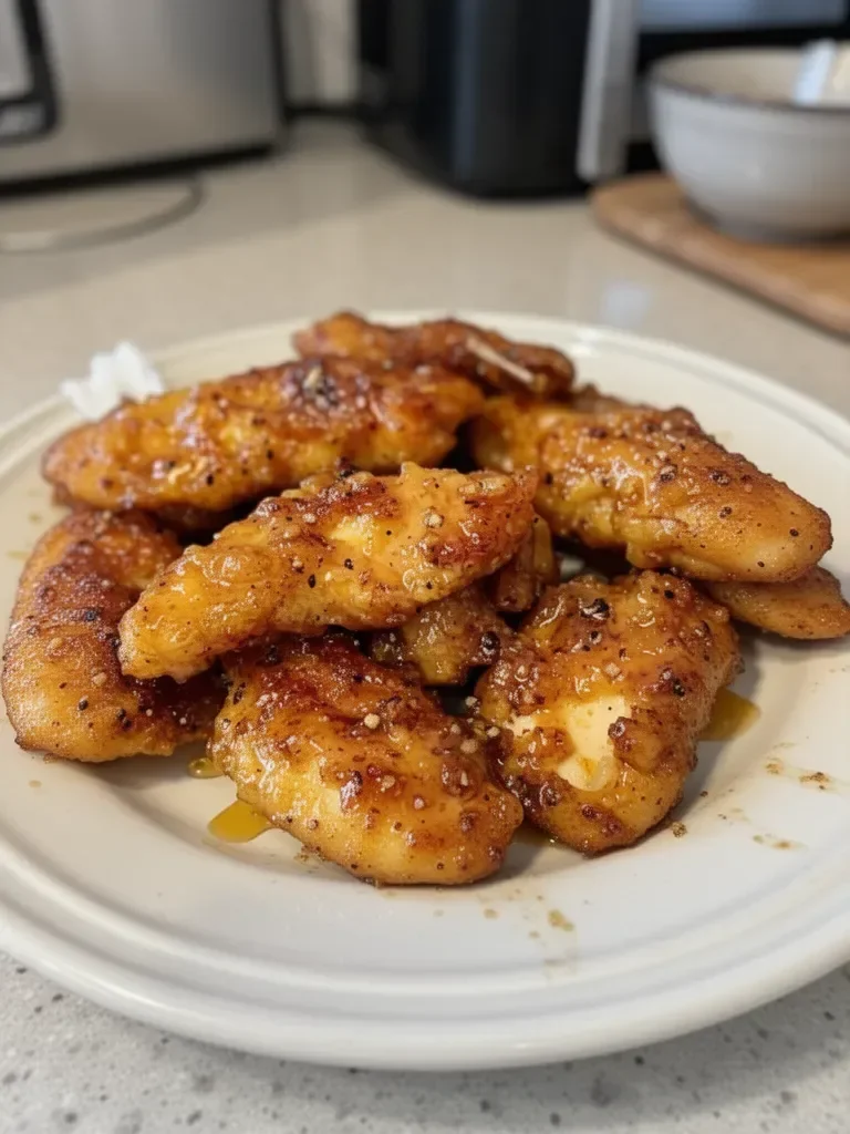 Air Fryer Honey Butter Garlic Chicken Tenders