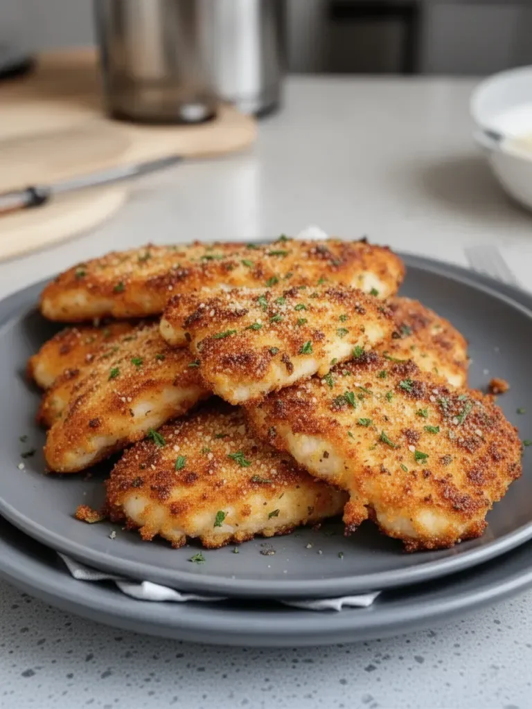Air Fryer Parmesan Crusted Chicken