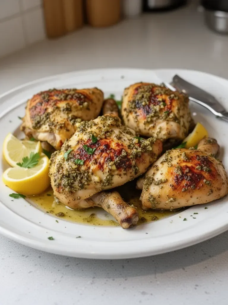 Best Oven Baked Greek Chicken Thighs Recipe