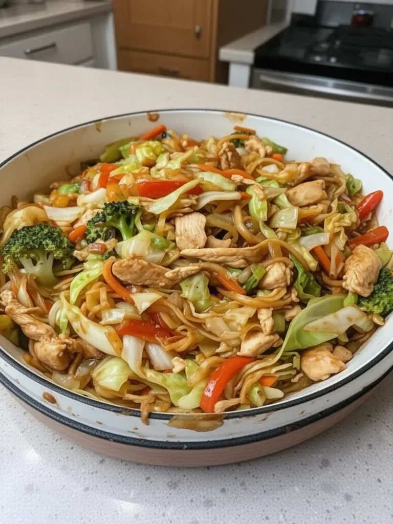 Cabbage Stir Fry with Chicken