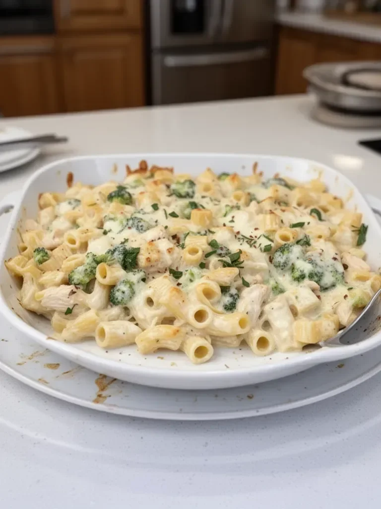 Chicken Alfredo Pasta Bake