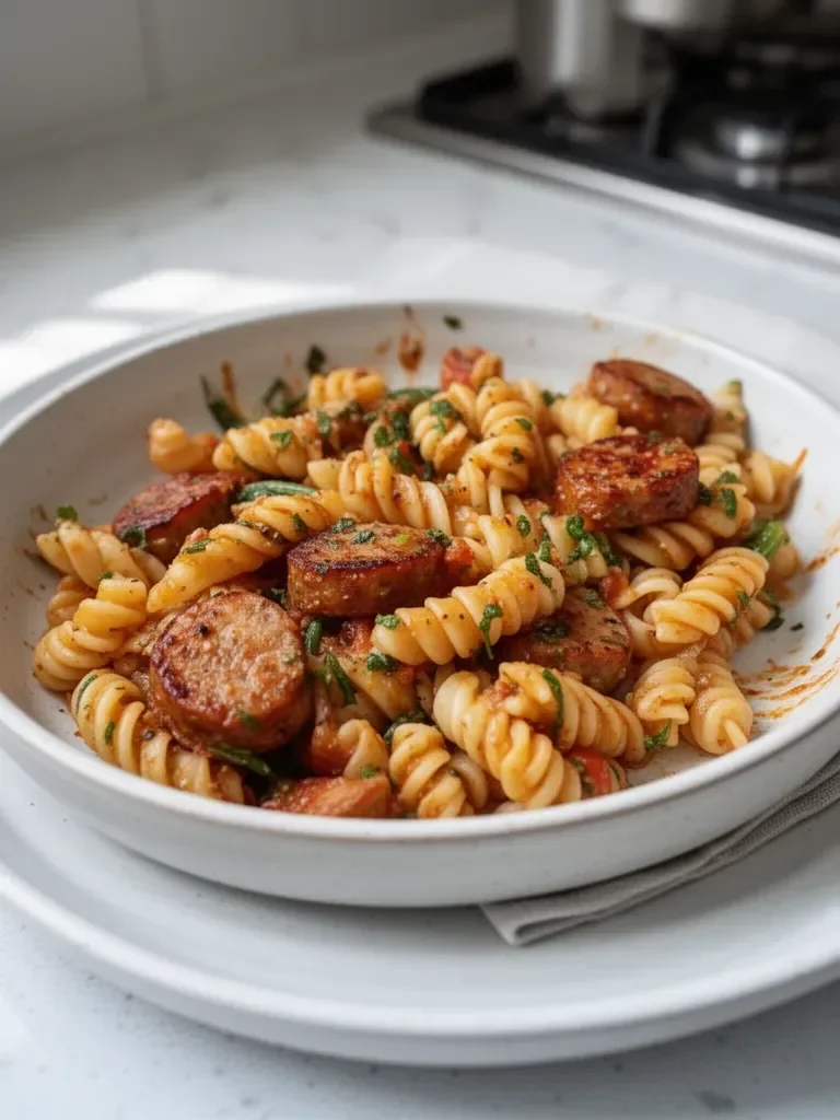 Chicken Sausage Pasta Meal Prep