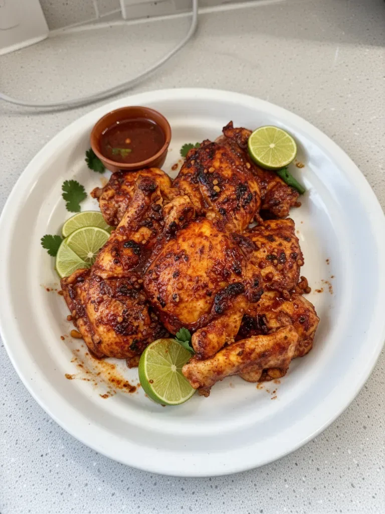 Delicious Chili Lime Chicken marinated with zesty flavor and spices.