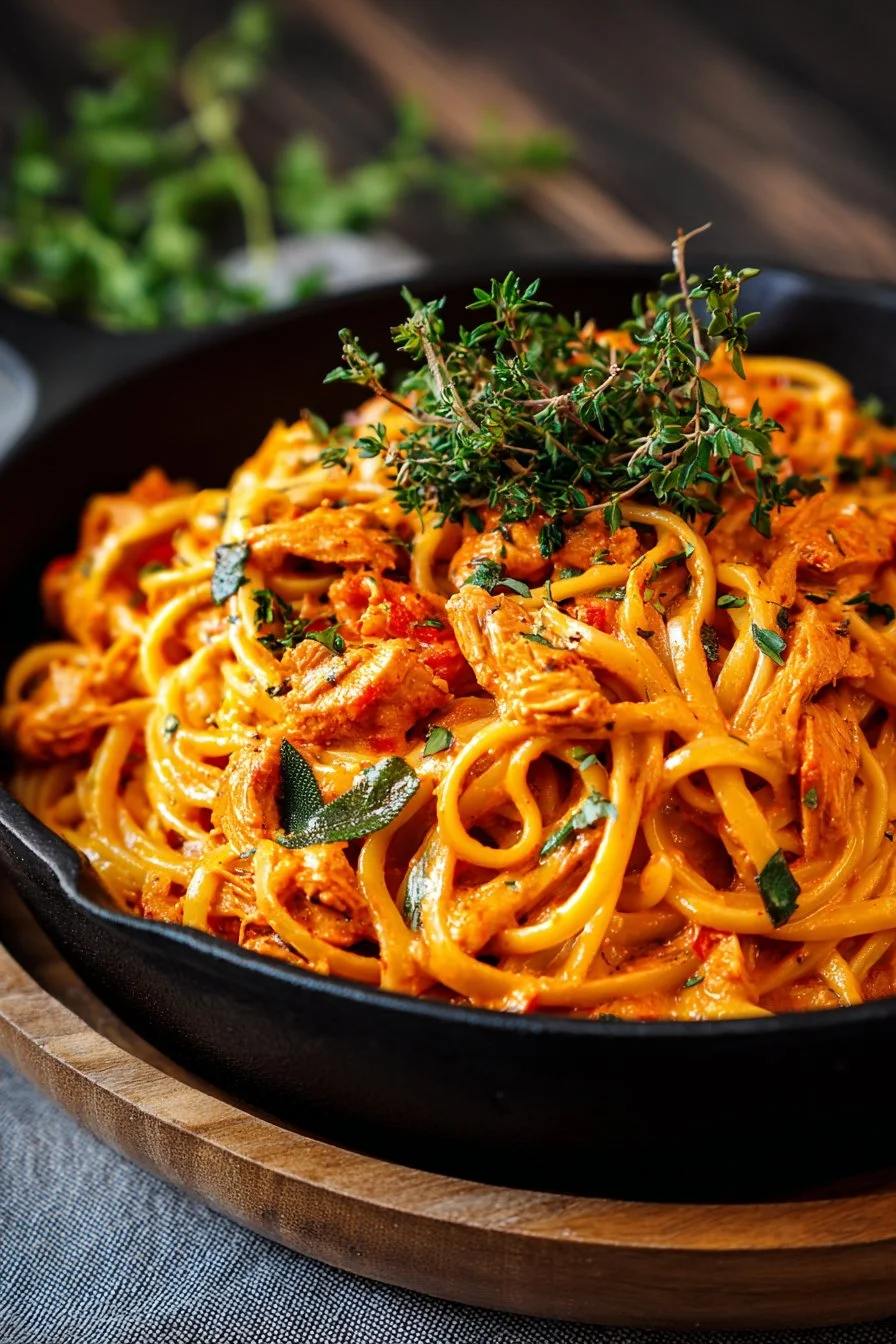Easy Cowboy Butter Chicken Linguine