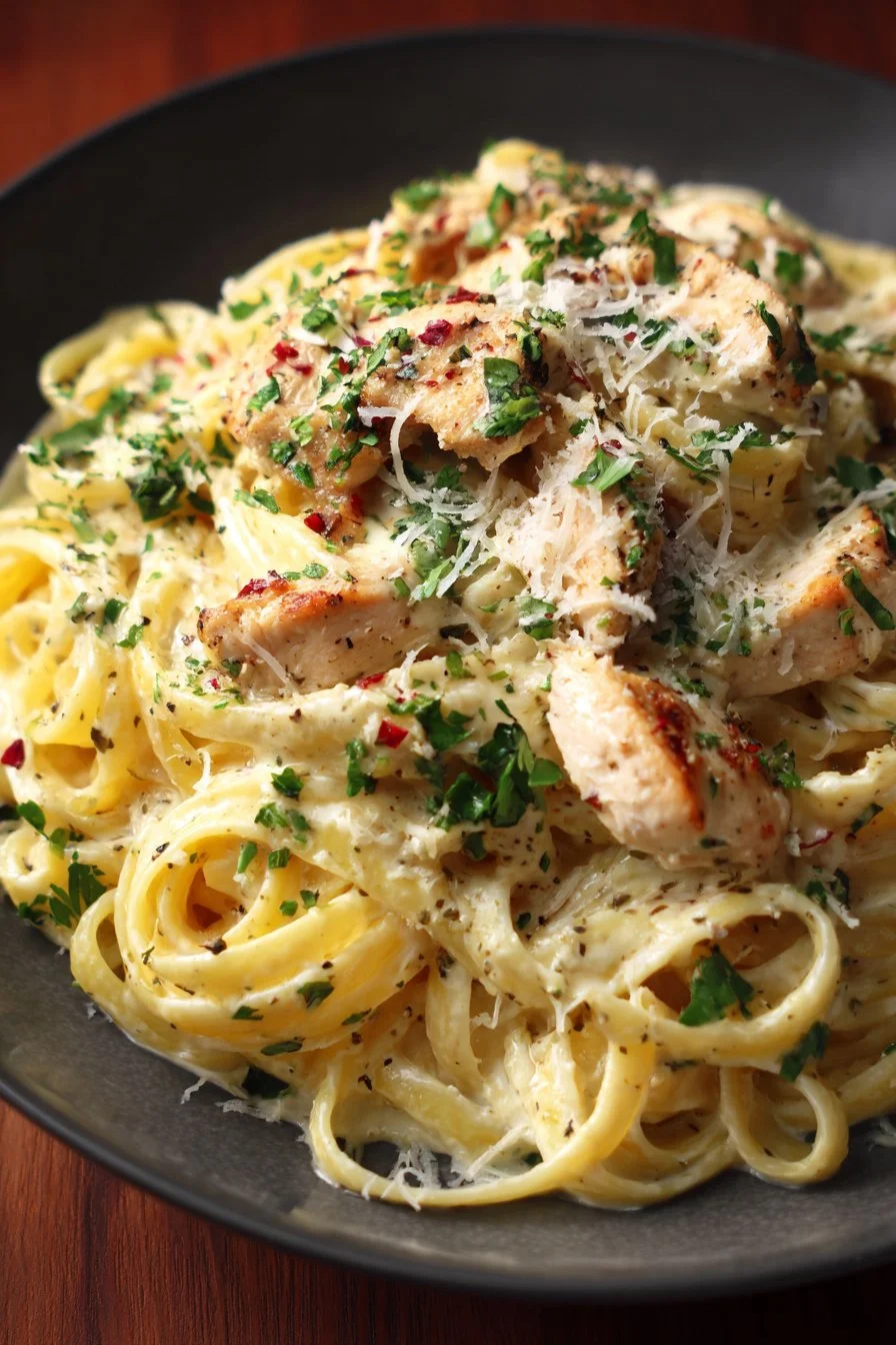 Creamy Garlic Parmesan Chicken Pasta