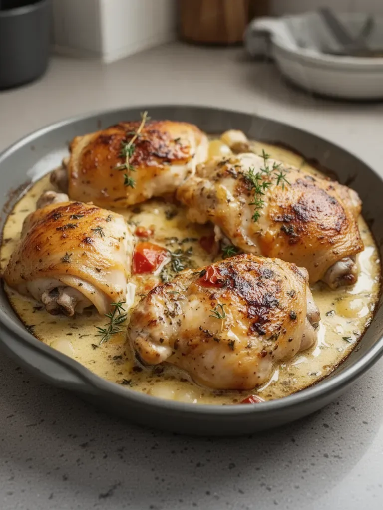Creamy Oven Baked Chicken Thighs: An Incredible Ultimate Recipe