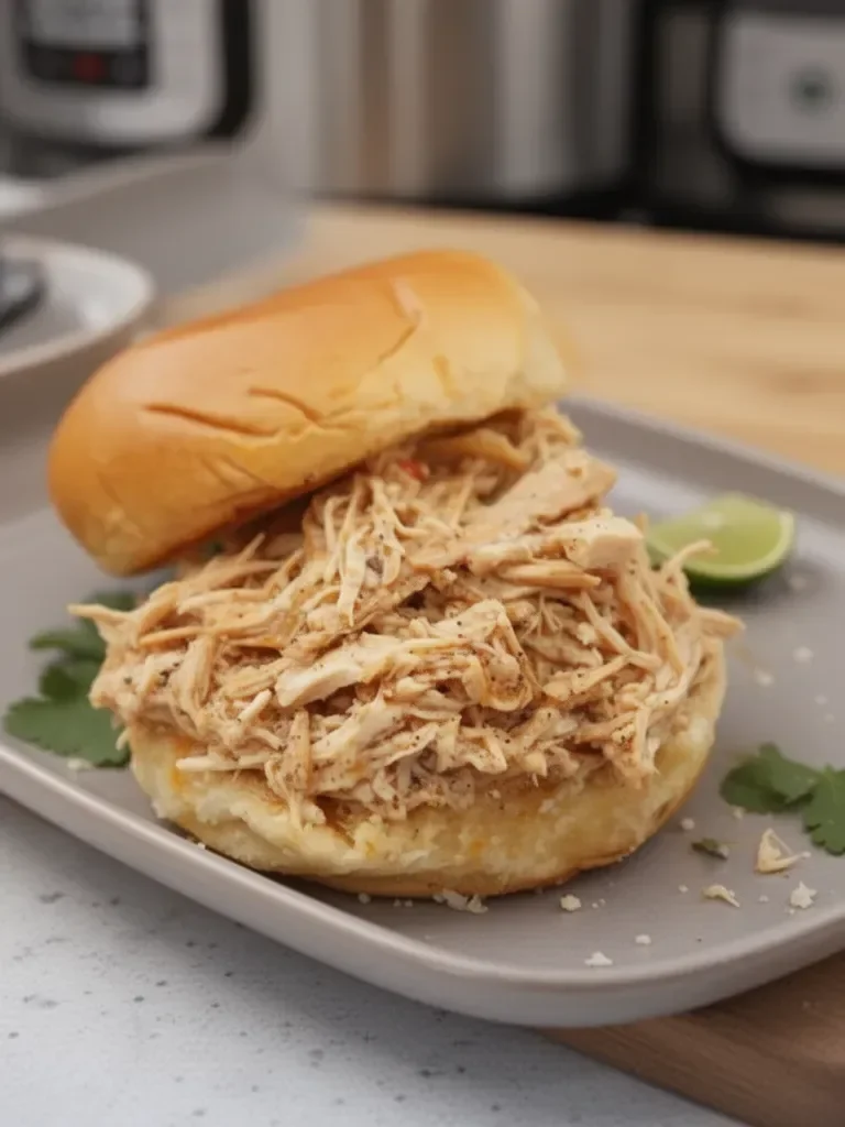Crock Pot Zesty Shredded Chicken