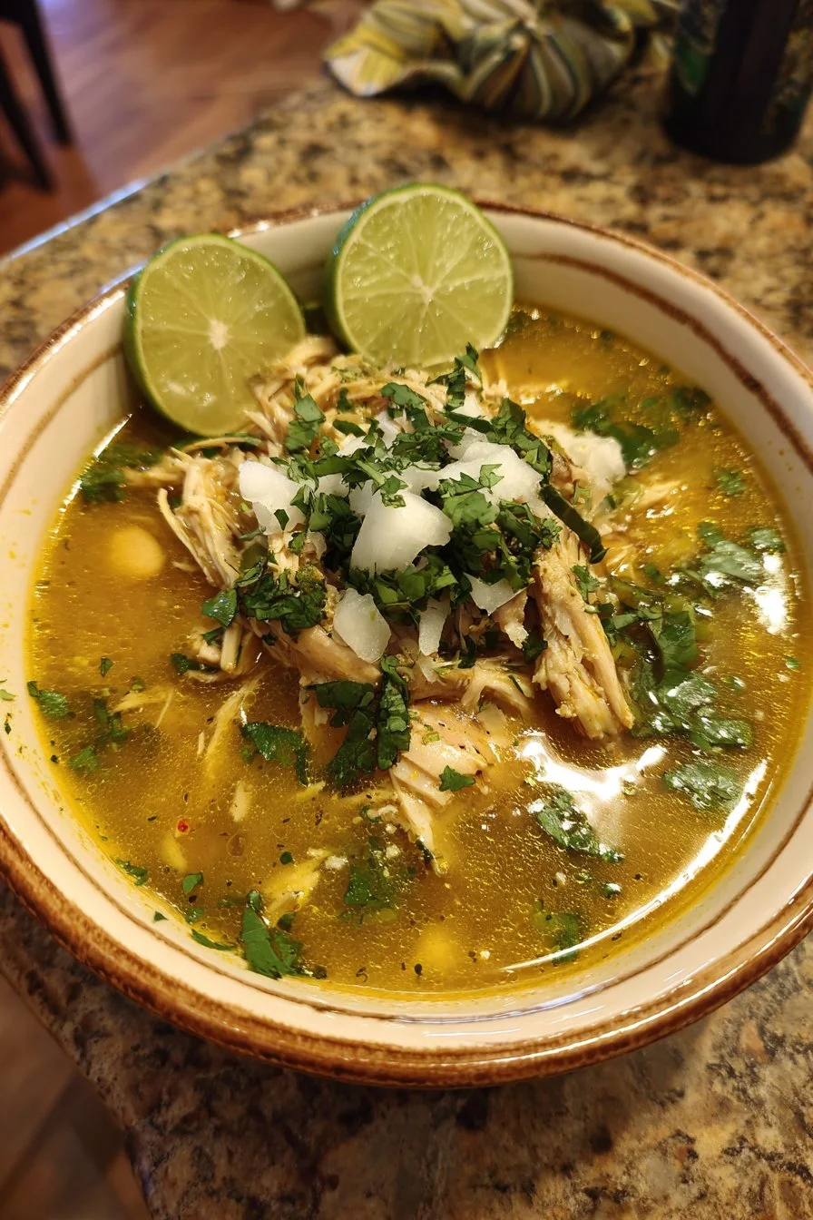 Crockpot Mexican Chicken Green Pozole