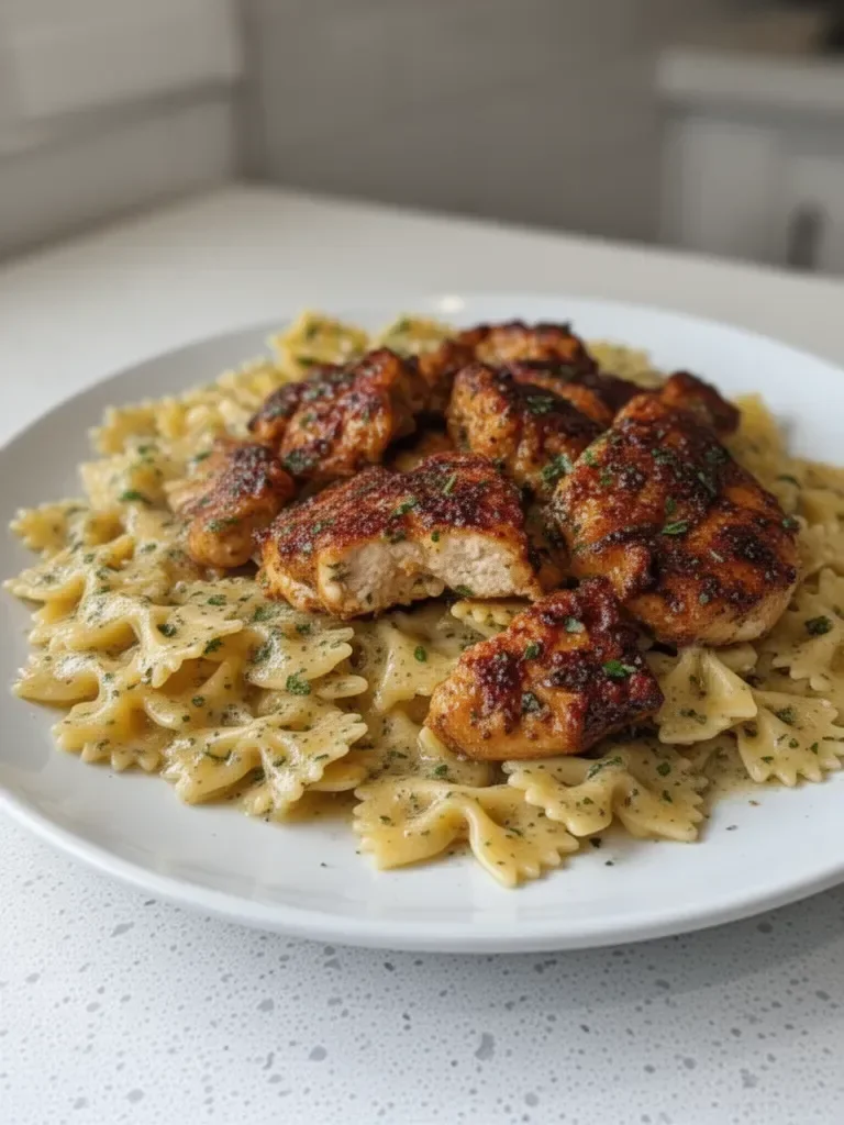 Dreamy Garlic Butter Chicken and Bowtie Pasta