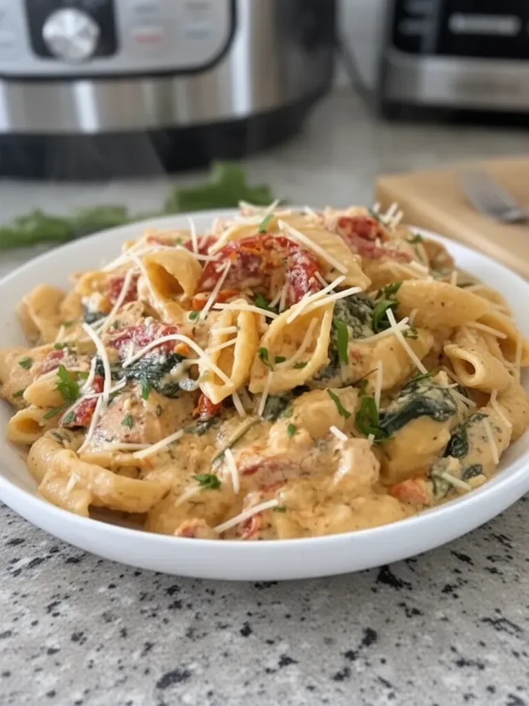Easy Instant Pot Tuscan Chicken Pasta