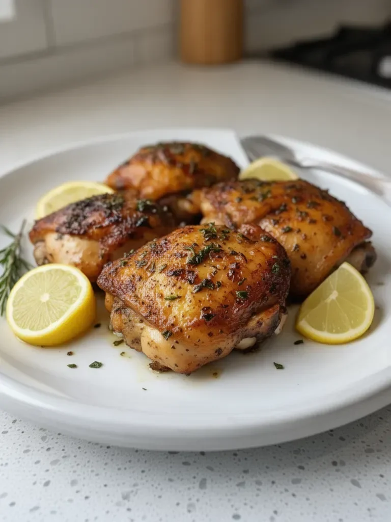 Garlic Herb Chicken Thighs
