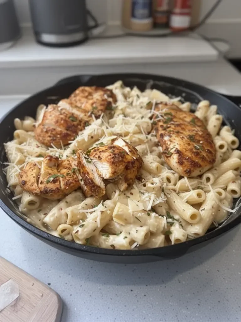 Garlic Parmesan Chicken Pasta