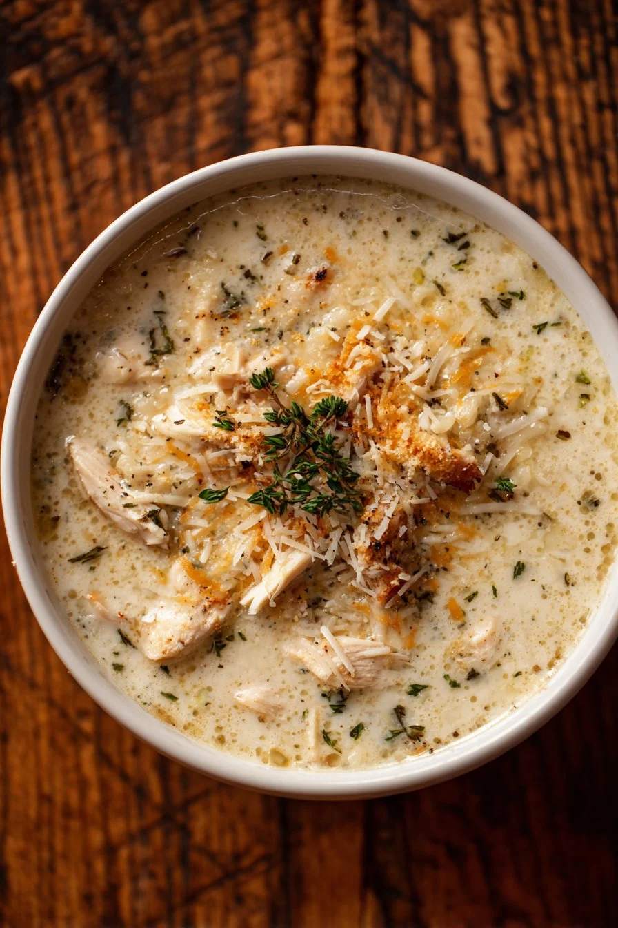 Garlic Parmesan Chicken Soup Recipe: Creamy, Protein-Packed Comfort Food