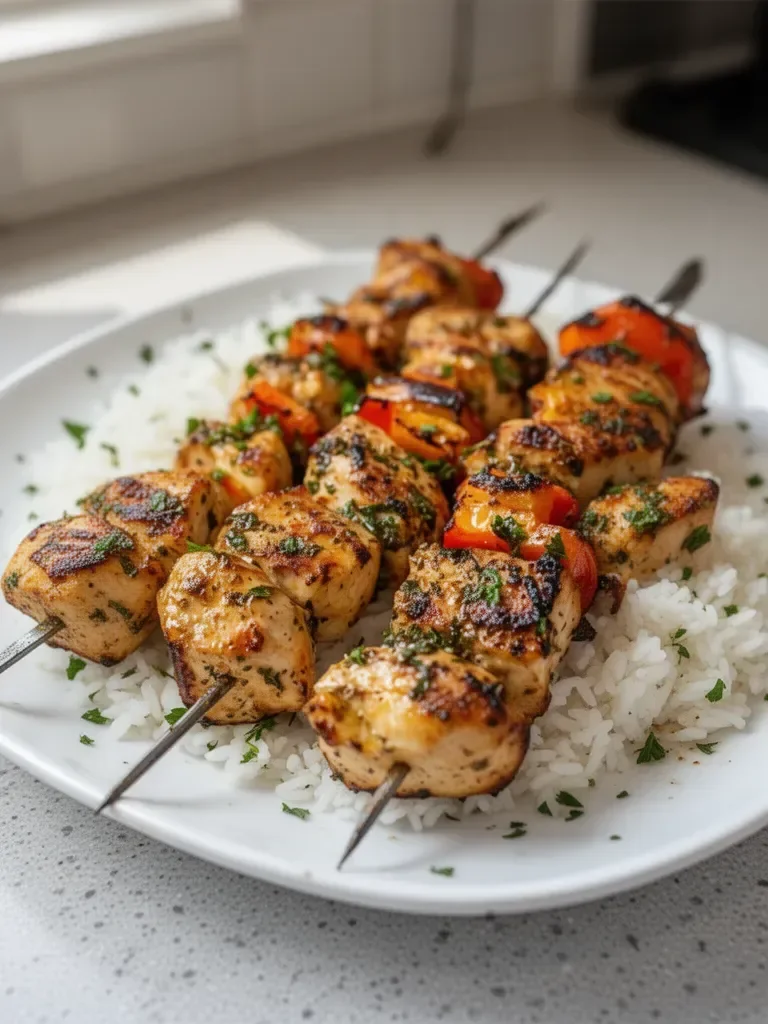 Greek Marinated Chicken Kabobs