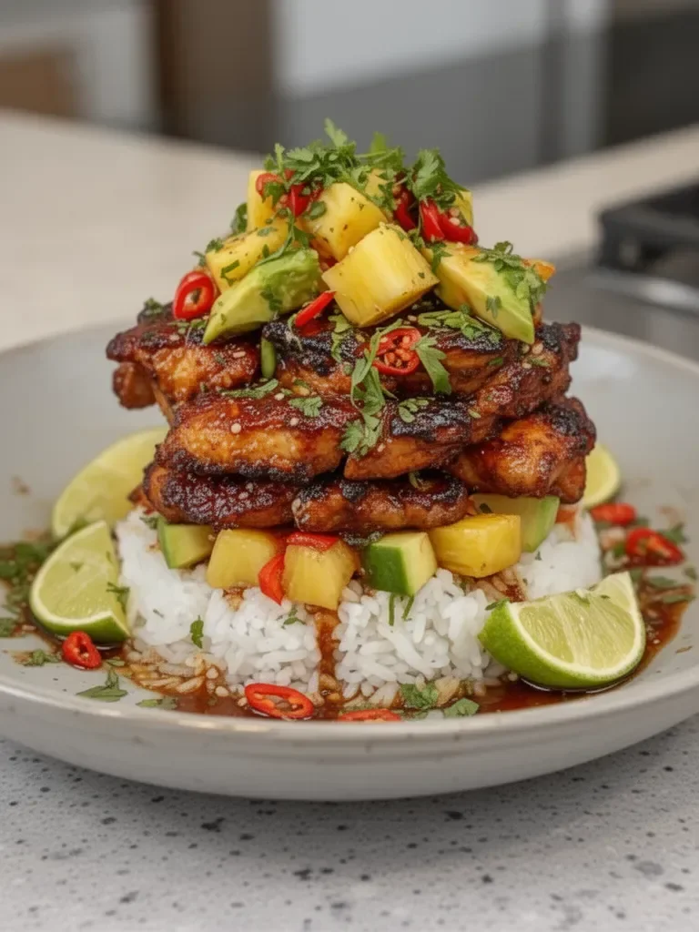 Hawaiian Turn Turn Chicken Stack