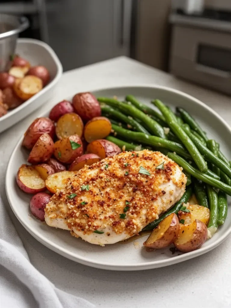 Healthy Chicken Parmesan with Vegetables