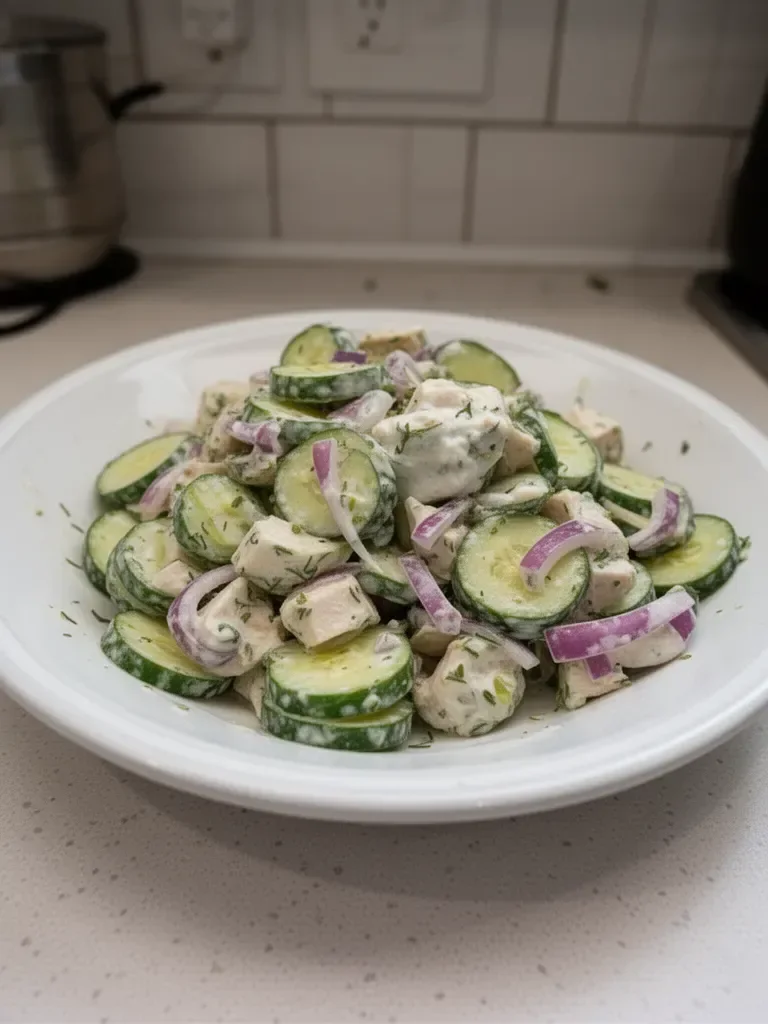High Protein Cucumber Salad