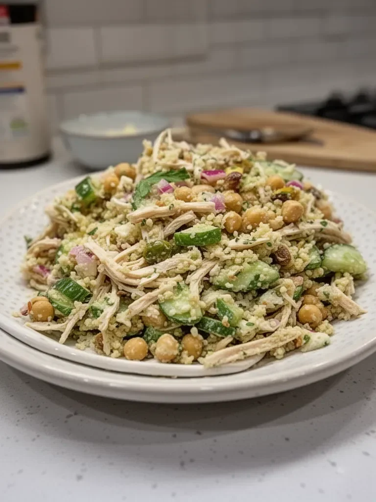 High Protein Jennifer Aniston Salad (Meal Prep Friendly!)