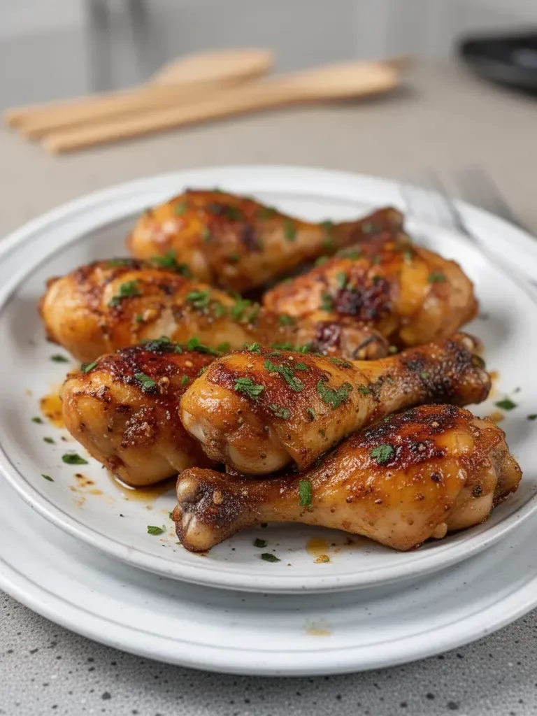Honey Garlic Baked Chicken Drumsticks
