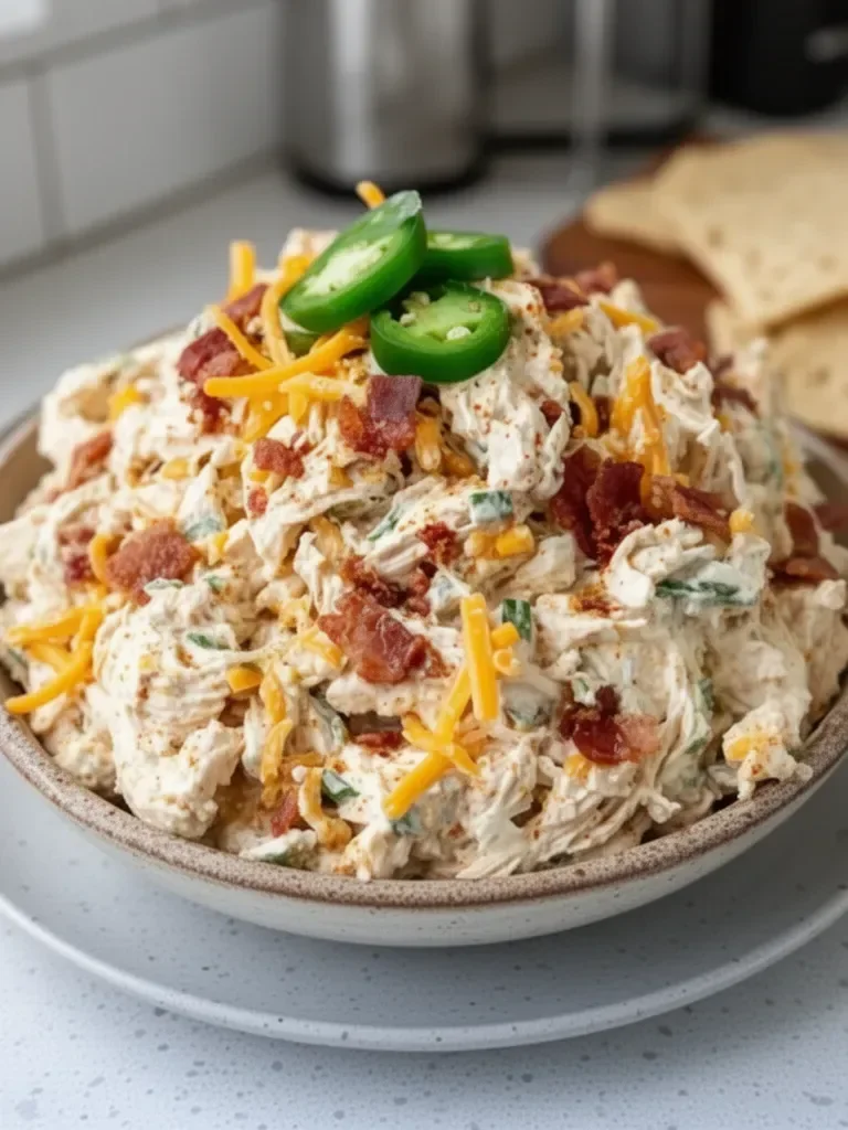 Jalapeño Popper Keto Chicken Salad