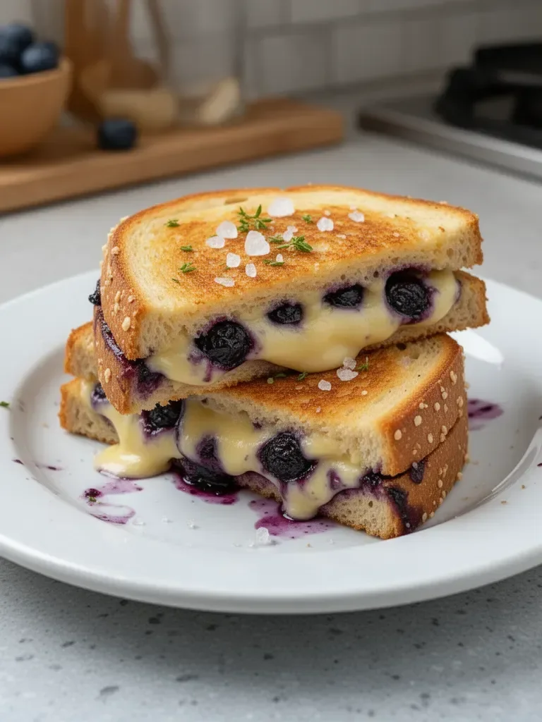 Juicy Blueberry Grilled Cheese