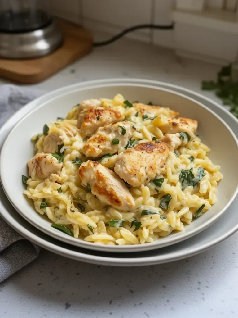 Lemon Chicken Orzo