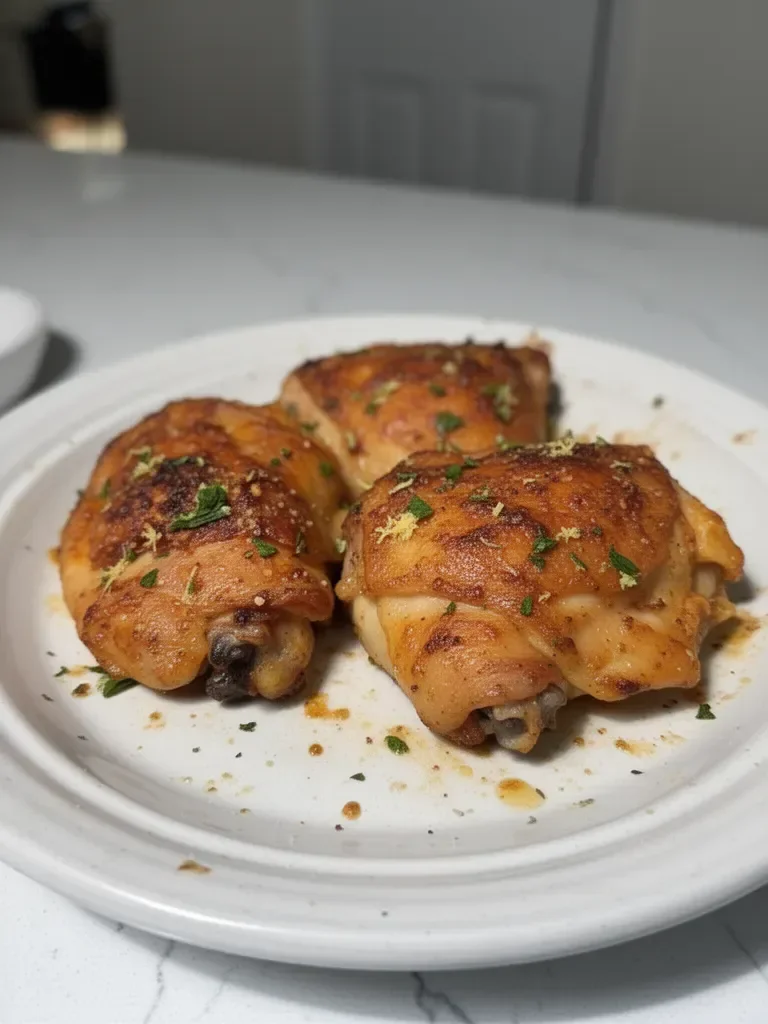 Lemon garlic parmesan chicken thighs