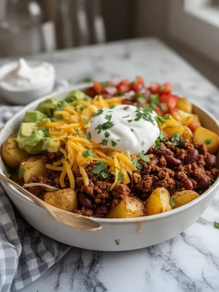 Loaded Potato Taco Bowl