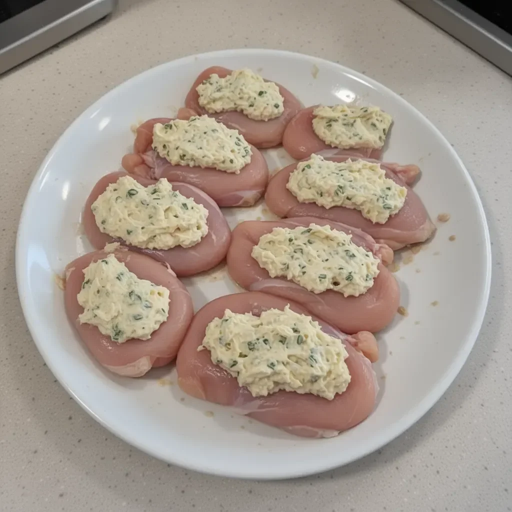 Tender, melt-in-your-mouth chicken breasts served on a plate with herbs