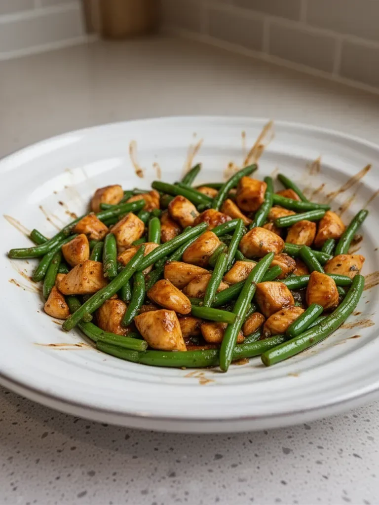 Quick Chicken Breast and Green Beans