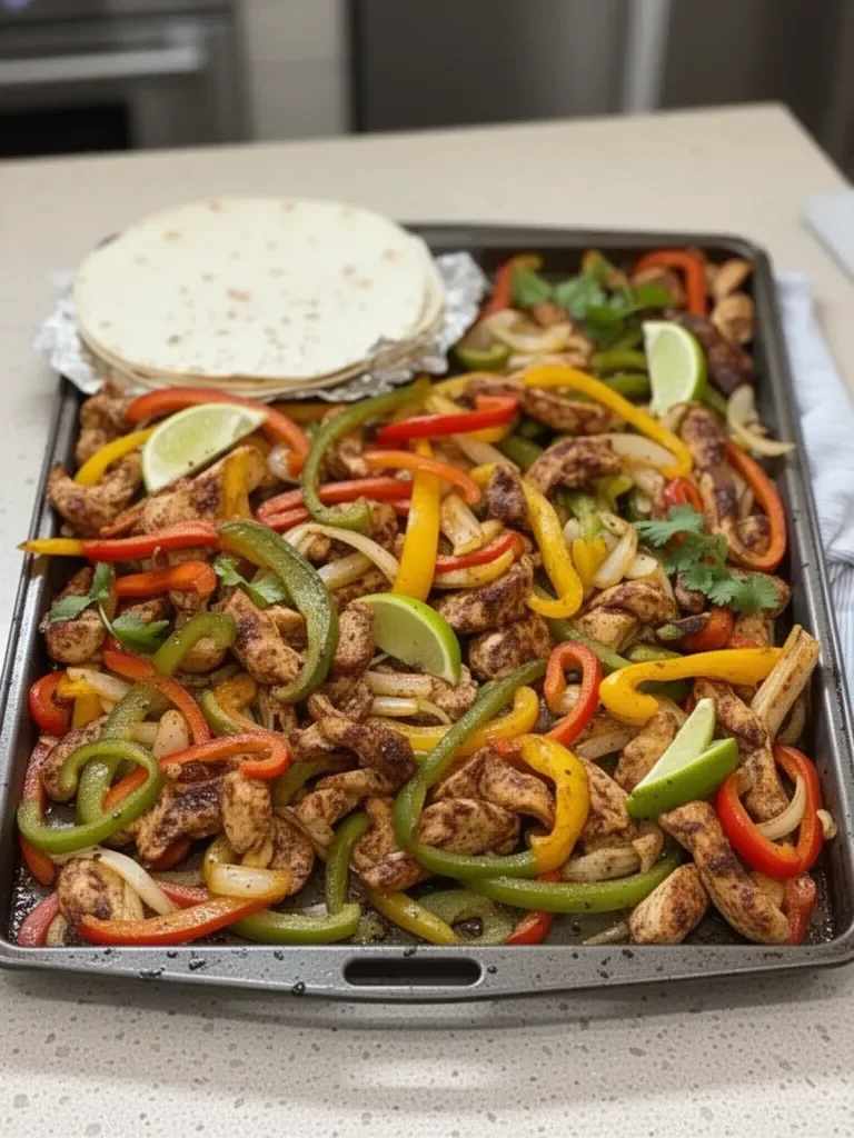 Sheet Pan Chicken Fajitas