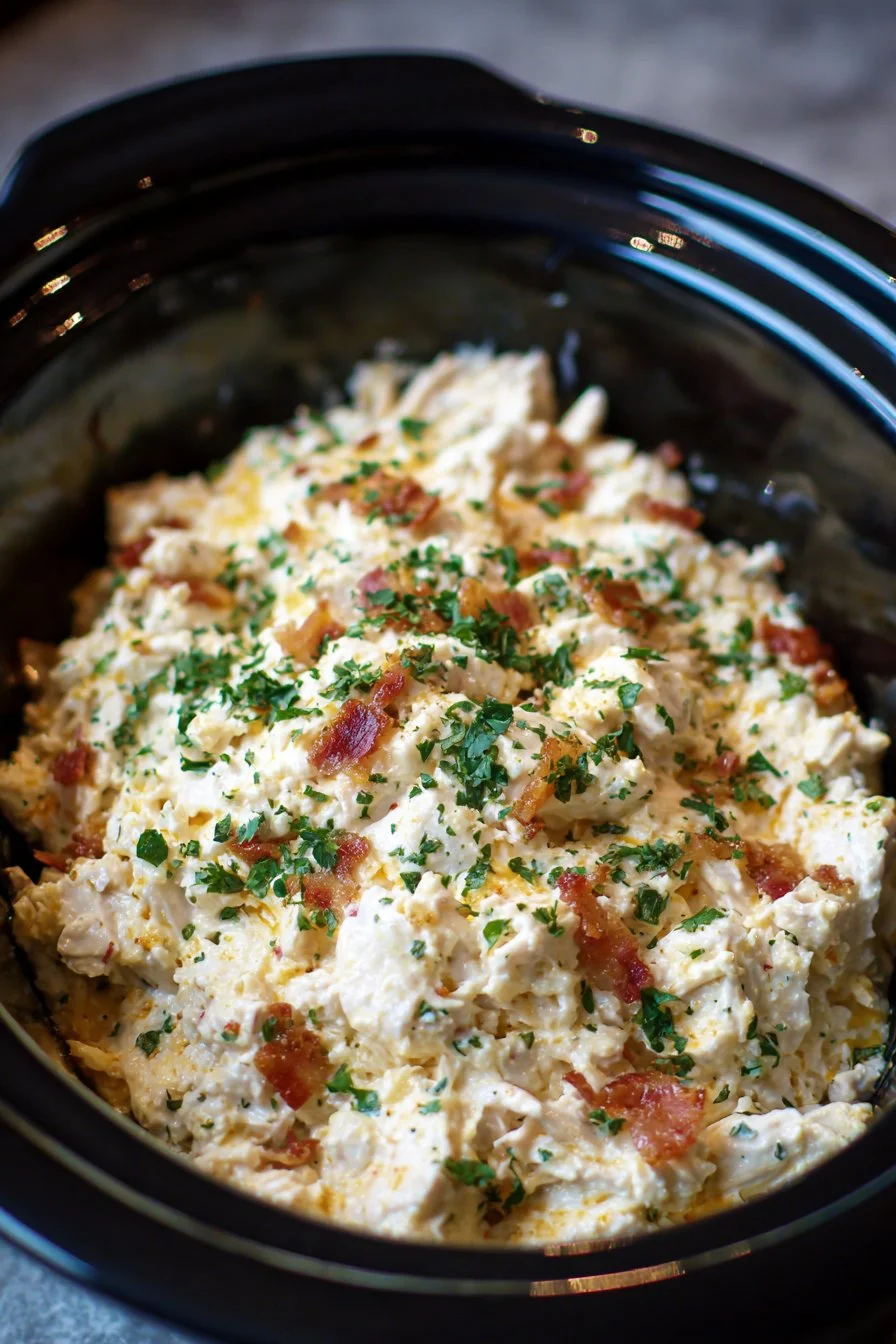 Slow Cooker Cream Cheese Crack Chicken