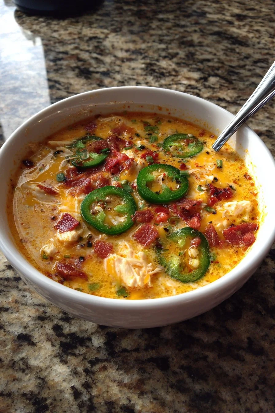Spicy Jalapeno Popper Chicken Soup