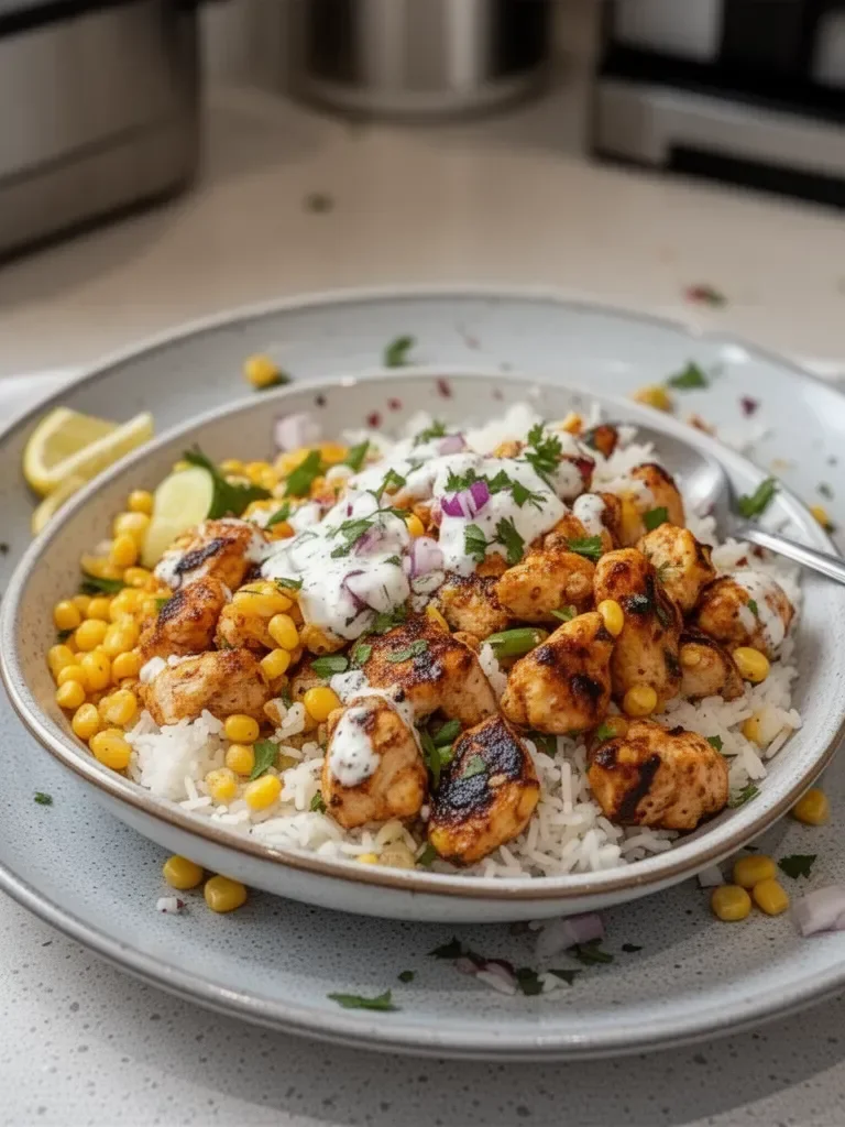 Street Corn Chicken Rice Bowl