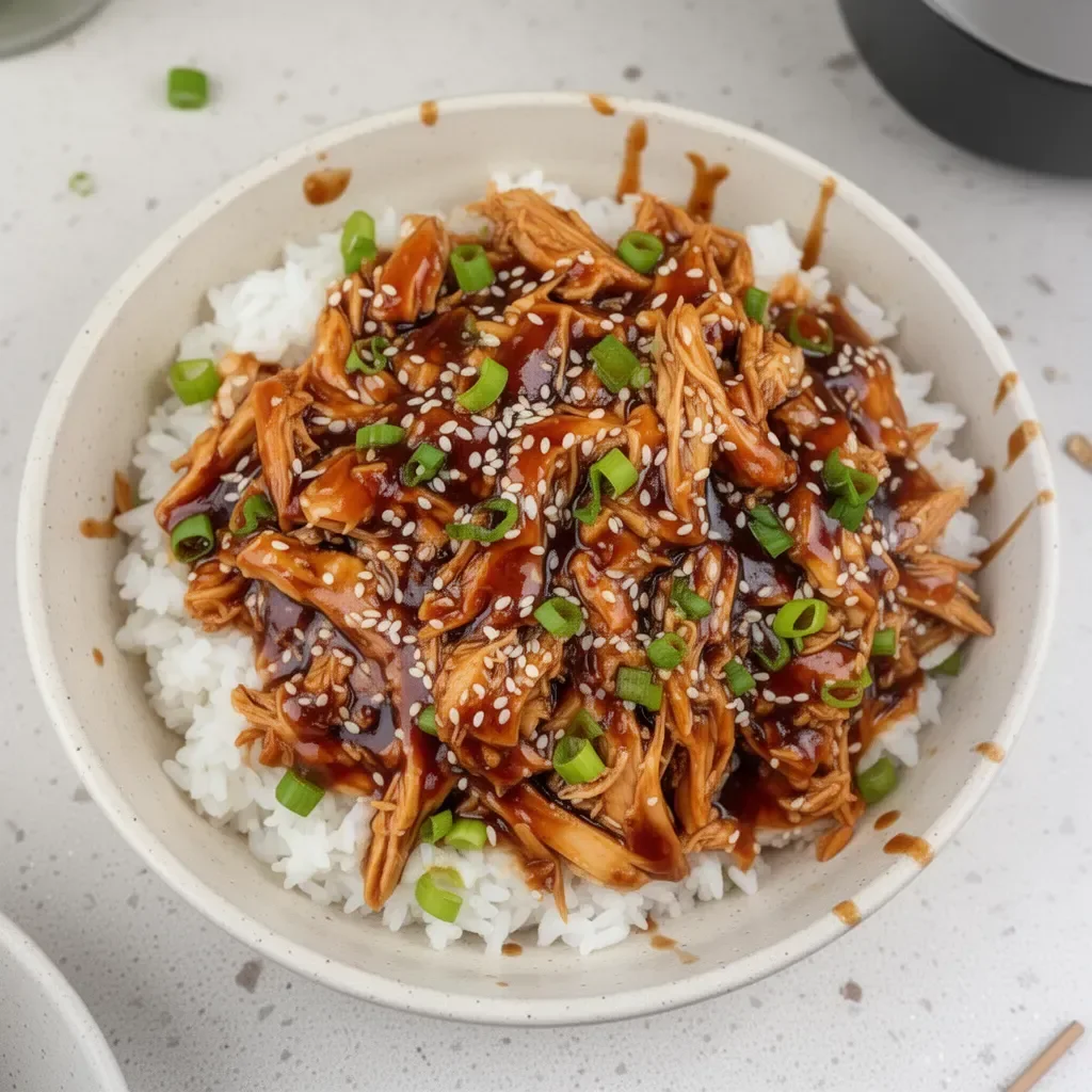 Delicious Asian Crock Pot Teriyaki Chicken cooked to perfection