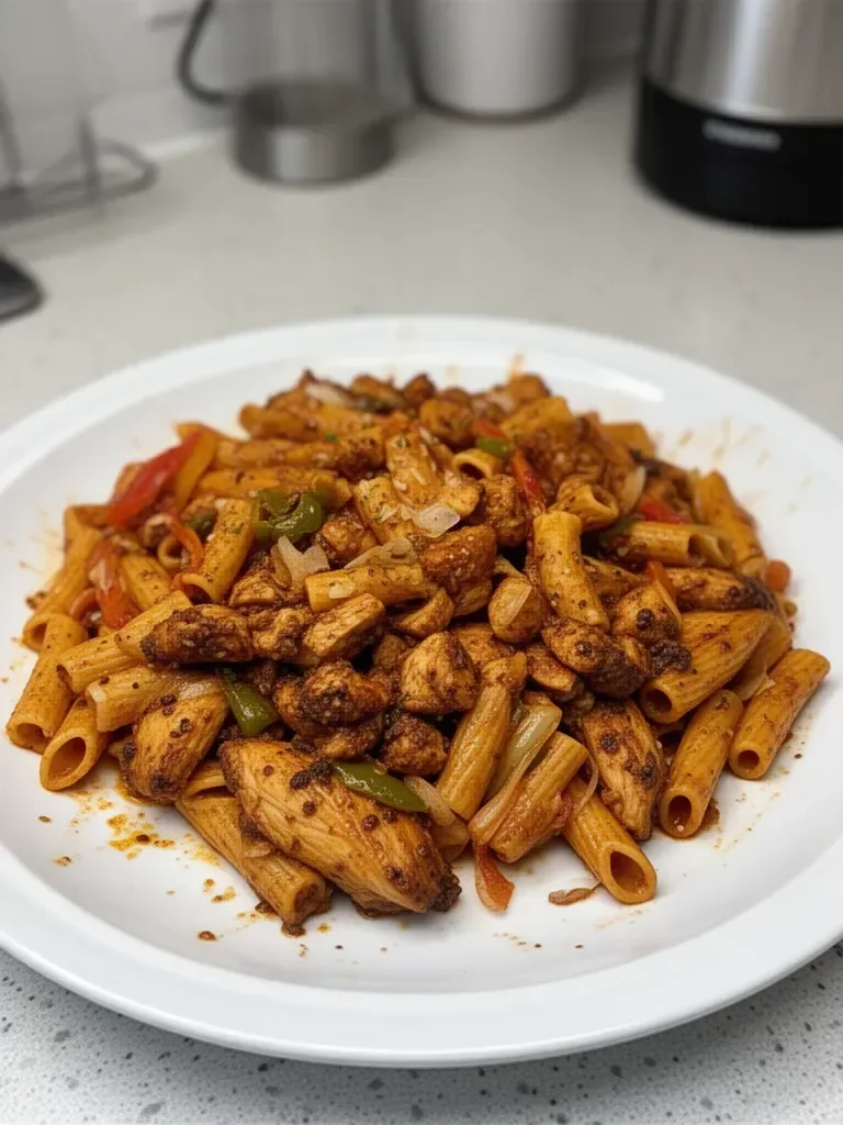 Authentic Jerk Chicken Rasta Pasta