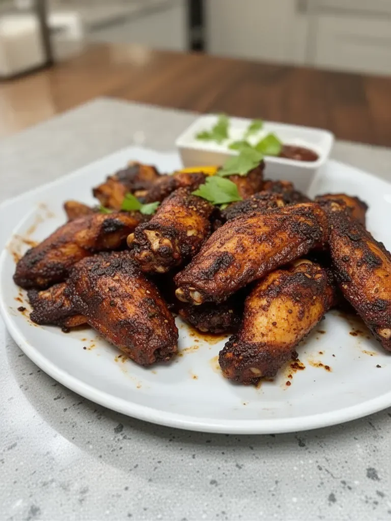 Baked Jamaican Jerk Chicken Wings