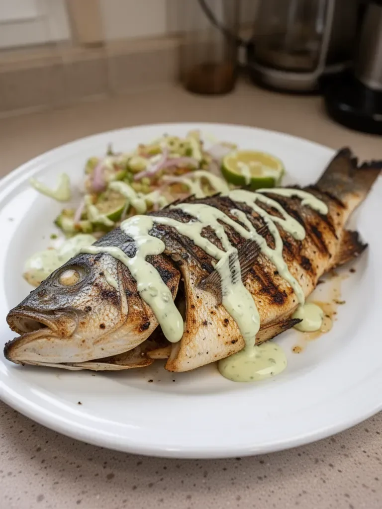 Caribbean Grilled Snapper with Garlic Aioli