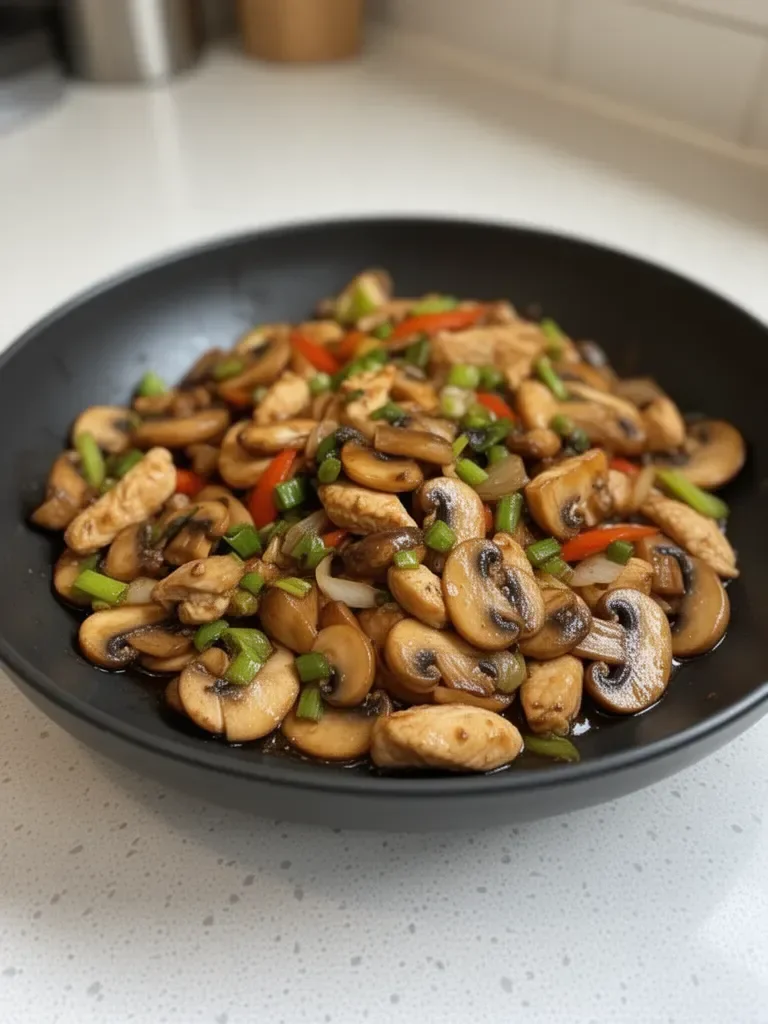 Make a Quick and Delicious Chicken and Mushroom Stir-Fry Tonight!