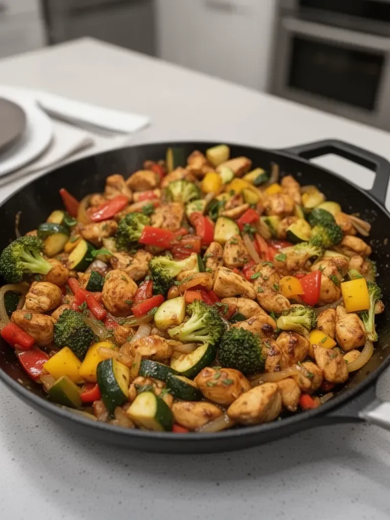 Chicken and Vegetables Skillet