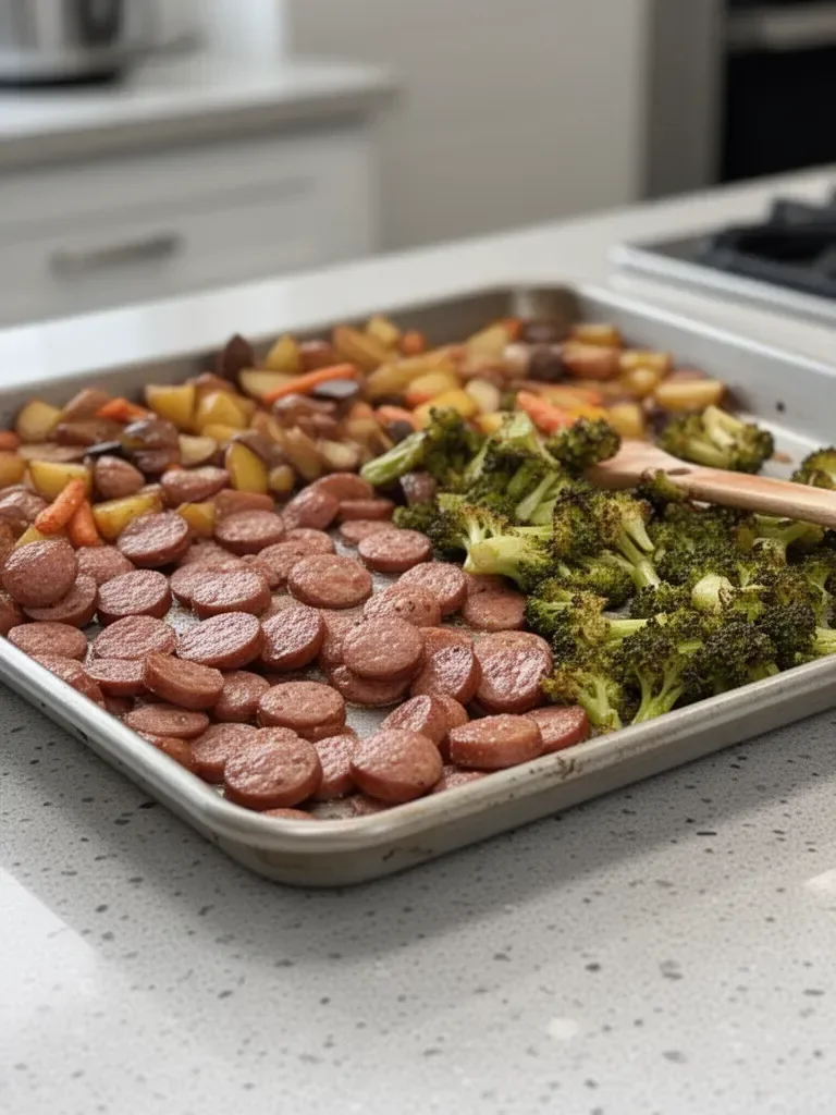 Chicken Apple Sausage Sheet Pan Dinner